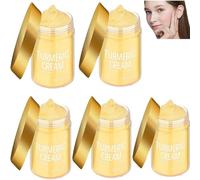 Crema alla curcuma - Idratante per il viso con curcuma, aiuta a ridurre al minimo la comparsa di macchie scure, Anti-invecchiamento, Rassodante e aiuta a migliorare l'aspetto della (5PCS)