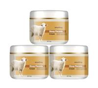 Crema alla placenta di pecora, 50 g di crema al collagene attivo con estratto di placenta di pecora, creme riparatrici istantanee per il viso, riducono le rughe e le linee sottili (3pcs)