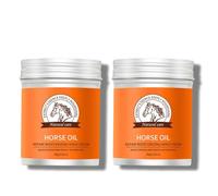 Crema all'olio di cavallo per mani secche e ruvide, previene la desquamazione e le screpolature della pelle, lozione idratante e nutriente profonda (2pcs)