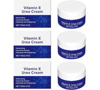 Crema all'urea con vitamina E, idratante illuminante per il viso, per talloni, mani, gomiti e ginocchia secchi e screpolati, riduce le lentiggini, migliora la texture della pelle
