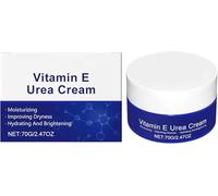 Crema all'urea con vitamina E, idratante illuminante per il viso, per talloni, mani, gomiti e ginocchia secchi e screpolati, riduce le lentiggini, migliora la texture della pelle