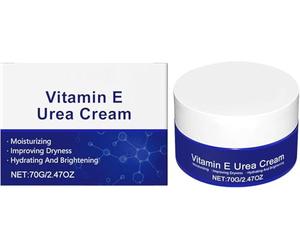 Crema all'urea con vitamina E, idratante illuminante per il viso, per talloni, mani, gomiti e ginocchia secchi e screpolati, riduce le lentiggini, migliora la texture della pelle