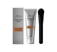 Crema anti-invecchiamento per gli occhi con pennello, 20 grammi di crema anti-invecchiamento per occhi neri, rughe e gonfiori, formula facile da usare per tutte le qualità della pelle, idratante profo