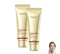 Crema antirughe di collagene, crema di collagene dorato 50 g, riduci le linee sottili e la pelle soda, idratante e nutrimento intenso, trattamento idratante antirughe (2PCS)