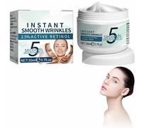 Crema Antirughe Istantaneo Retinolo,5 Secondi di Eliminazione Delle Rughe,30ML Crema Viso Antirughe 5 Secondi,Idratante Sbiancante Efficace Anti-età,Riduce Linee Sottili e Rughe,Nutrimento Profondo