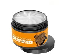 Crema arricciante all'olio di ricino nero, crema arricciante anti-crespo, tenuta lunga, idratante, non grassa, per tutti i tipi di capelli ricci