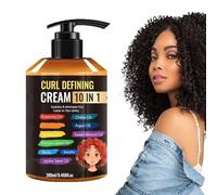 Crema arricciatura per capelli ricci (9,46 Fl Oz), crema per capelli ricci e capelli ricci, idratante per definire tutti i tipi di ricci a lungo termine - Styling Product Reduces Frizz