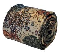 Crema Beige Woodland Cravatta da Uomo William Morris Cervo By A Ruscello