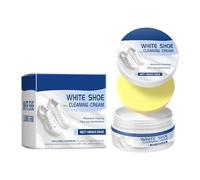 Crema Bianca per Pulire Scarpe con Spugna Multiuso 100g
