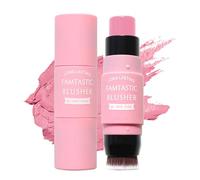 Crema Blush Stick con pennello - Rouge Stick per occhi, guance e labbra - idratante Face Cream Blush - Natural Milk Makeup Matte Rouge - Make Up Blush Tint per tutti i toni della pelle Cosmetic