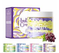 Crema Burro Idratante al Mirtillo con Acido Ialuronico, Crema Multiuso Idratante, Lozione Anti-Età Rassodante e Lifting, Nutriente per Tutti i Tipi di Pelle