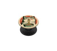 Crema Cat Mangiare Spaghetti per gli amanti dei gatti, proprietari di gatti PopSockets PopGrip Adesivo
