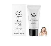 Crema CC per donne mature, autoregolante per pelli mature, SPF 43, idratante e nutriente, coprenza totale, nasconde le macchie, leggera e waterproof
