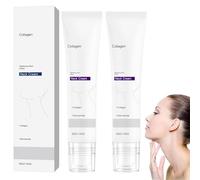 Crema Collo Collagene, Peptide e Collageni Cura del Corpo, Serraggio e Sollevamento Crema Collo Rassodante per Pelle, Rughe, per Tutti i Tipi di Pelle (2 Pcs)