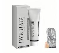 Crema colorante naturale per capelli grigi, delicata e a lunga durata, tinta per capelli, capelli grigi alla moda, facile da applicare e pulire per tutti i tipi di capelli (1Pezzo)