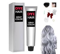 Crema Colorante Naturale Per Capelli Grigio Argento, Tinta Per Capelli Griio Argento, Crema Colorante Griio Chiaro Argent, Tinta Per Capelli Argent (1 pz)