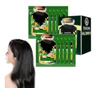 Crema colorante nutriente per capelli 3 in 1, tinta naturale vegetale per capelli a bolle, shampoo balsamo per coprire i capelli bianchi, facile da usare