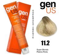 GenUs Color 11.2 Super Biondo Platino Perla - Crema Colorante Permanente - 100 ml