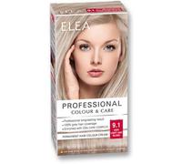 CREMA COLORE PERMANENTE PROFESSIONALE ELEA PER CAPELLI 9.1 BORSA MOLTO LEGGERA BIONDA CON COMPLESSO DI CURA DELL'OLIO