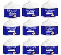 Crema Comfort Corpo con Olio di Cocco e Vitamina E - Idratante Corpo Leggero ad Assorbimento Rapido Non Grasso per Tutti i Tipi di Pelle, Delicato Ammorbidente per la Pelle Sensibile (9PCS)