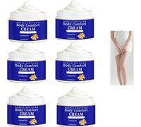 Crema Comfort Corpo con Olio di Cocco e Vitamina E - Idratante Corpo Leggero ad Assorbimento Rapido Non Grasso per Tutti i Tipi di Pelle, Delicato Ammorbidente per la Pelle Sensibile (6PCS)