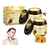 Crema completa al veleno d'api, 2 pezzi di pomata al veleno d'api, Bee Venom Skin Care Gel, Bee Venom Crema per alleviare la pelle secca, idratazione, cura delicata, crema riparatrice al veleno d'api