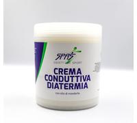 CREMA CONDUTTIVA DIATERMIA per trattamento capacitivo e resistivo elettromedicale 1 Kg Uso Professionale alto potere conduttivo con Vitamina E con coperchio e dispenser bianco 1 pz