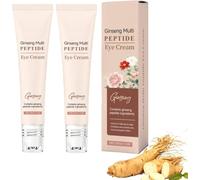 Crema contorno occhi al Ginseng e Multi-Peptidi con applicatore a rullo; crema per occhiaie e borse sotto gli occhi; lenitiva, riduce rughe e linee sottili