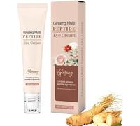 Crema contorno occhi al Ginseng e Multi-Peptidi con applicatore a rullo; crema per occhiaie e borse sotto gli occhi; lenitiva, riduce rughe e linee sottili