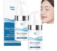 Crema contorno occhi anti-età con acido ialuronico, crema contorno occhi riduce occhiaie, borse, rughe e linee sottili, trattamento idratante rassodante istantaneo per il (2PCS)