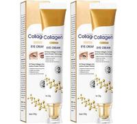 Crema contorno occhi antirughe al collagene, crema contorno occhi anti-età rassodante, rassodante istantaneo, illuminante, attenua le linee sottili, rimuove le occhiaie