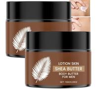 Crema corpo da uomo con burro di karitè e cacao, crema per il corpo con profumo di acqua di Colonia, cura per uomini attivi, rinfrescante a lunga durata, idrata e nutre per una maggiore attrazione (2