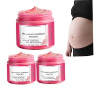 Crema corpo idratante da 3 pezzi per l'elasticità della pelle, crema per smagliature da 3, 5 once con idratazione alla glicerina, formula all'acqua di rose per una pelle più morbida