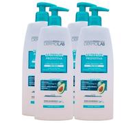 Crema Corpo Ricca NUTRIENTE PROTETTIVA, Super Idratante 48h. Per Pelli Secche, Con Burro Di Avocado Superfood, Contiene Preziosi Omega 3 e Vitamine 400ml (4 Flaconi)