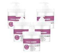 Crema crema crepey crema rugosa levigatura con collagene, siero levigante idratante acido ialuronico, migliora le pompe di elasticità pelle per corpo, collo, mani, viso, 100g (5pcs)