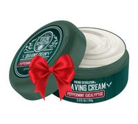 Crema da barba di lusso Peppermint ed eucalipto profumo - sapone a rasatura morbida e setosa - ricca schiuma per la rasatura pi liscia - 5,3 once