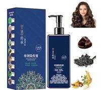 Crema da colorare per capelli a base vegetale, shampoo da colorare per i capelli per donne e uomini, formula delicata duratura con estratti naturali, estratti vegetali Colora (Marrone)