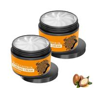 Crema definizione ricci all'olio di ricino nero, crema arricciante anti-crespo, perfetta per ricci e onde, idratante a lunga tenuta (2pcs)