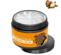 Crema definizione ricci all'olio di ricino nero, crema arricciante anti-crespo, perfetta per ricci e onde, idratante a lunga tenuta (1pc)