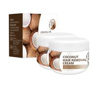 Crema depilatoria al cocco, crema depilatoria per il corpo, depilazione facile e indolore, addio ai problemi dei peli del corpo, delicata e non irritante (2)