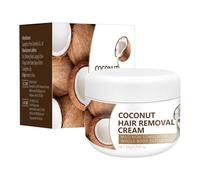 Crema depilatoria al cocco, crema depilatoria per pelli sensibili, delicata e non irritante, depilazione facile e indolore, addio ai problemi dei peli del corpo
