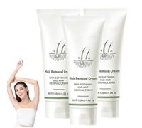 Crema depilatoria, Crema depilatoria per donna e uomo, Creme depilatorie delicate e indolori, Pelle lenitiva, Efficacia rapida, Per tutti i tipi di pelle (3 pezzi)