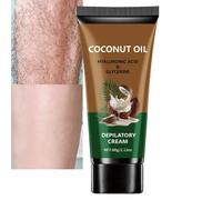 Crema Depilatoria Indolore al Cocco per Viso e Corpo, Depilatorio Delicato (1Pcs)