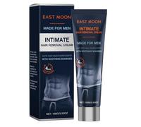 Crema Depilatoria Intima Uomo - Rimozione Delicata dei Peli senza Irritazioni, per Pelli Sensibili, Corpo Intero e Zone Intime, 100 ml