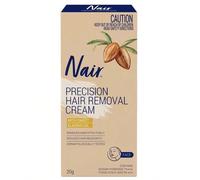 Crema depilatoria Nair Sensitive Precision per il viso 20g, con olio di mandorle dolci, rimuove efficacemente i peli, riduce la ricrescita dei peli