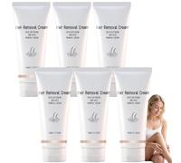 Crema depilatoria per pelli sensibili, delicata e indolore, per labbro superiore, mento e basette, formula delicata con aloe vera e vitamina E, per una pelle liscia di lunga durata (6 pezzi)