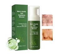 Crema Depilatoria per Uomini | 60 ml Lozione Depilatoria - Crema Naturale Per Zone Intime - Per Guancia Ascella Braccio Gamba Coscia Viso Area Bikini Uomini Papà Fidanzato