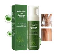 Crema Depilatoria per Uomini | 60 ml Lozione Depilatoria Naturale,Crema Naturale Per Uomini,Per Guancia Ascella Braccio Gamba Coscia Viso Area Bikini Papà Fidanzato