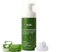 Crema depilatoria senza rasatura per uomo, mousse depilatoria rapida e indolore, trattamento depilatorio idratante e levigante, adatto per corpo, viso e zone sensibili