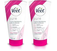 Crema Depilatoria Sotto la Doccia Silk & Fresh Technology Pelli Normali 150ml (Confezione da 2)